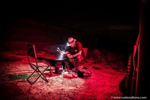 red or orange Camping light that won't attract bugs or insects