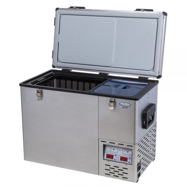 portable stainless steel fridge freezer